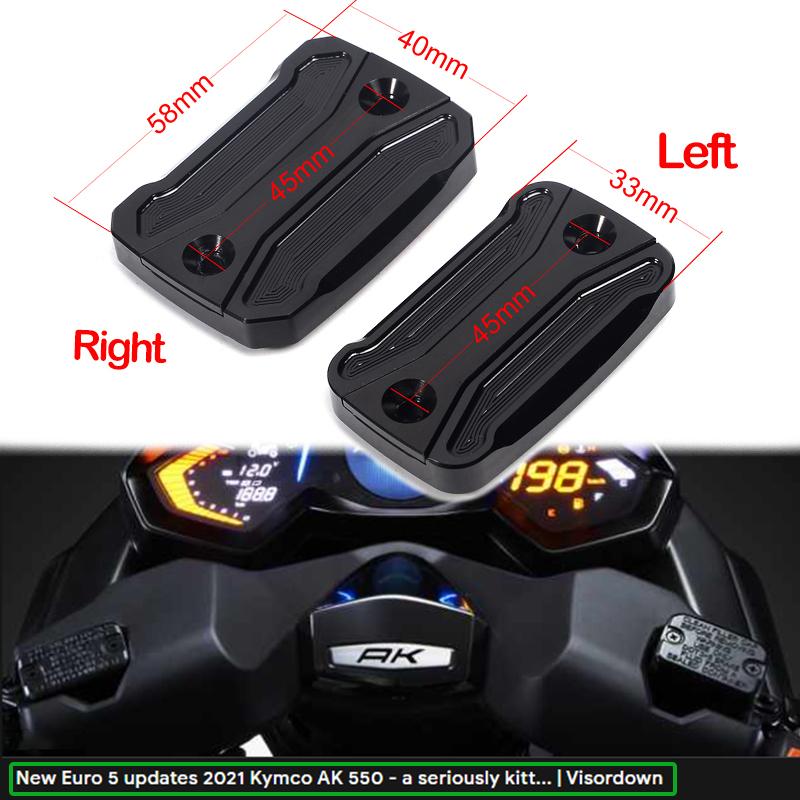 Motorcycle Accessories CNC Front Brake Clutch Fluid Reservoir Cover Fuel Cap for KYMCO AK550 AK 550 2021 2020 2017 2018 2019