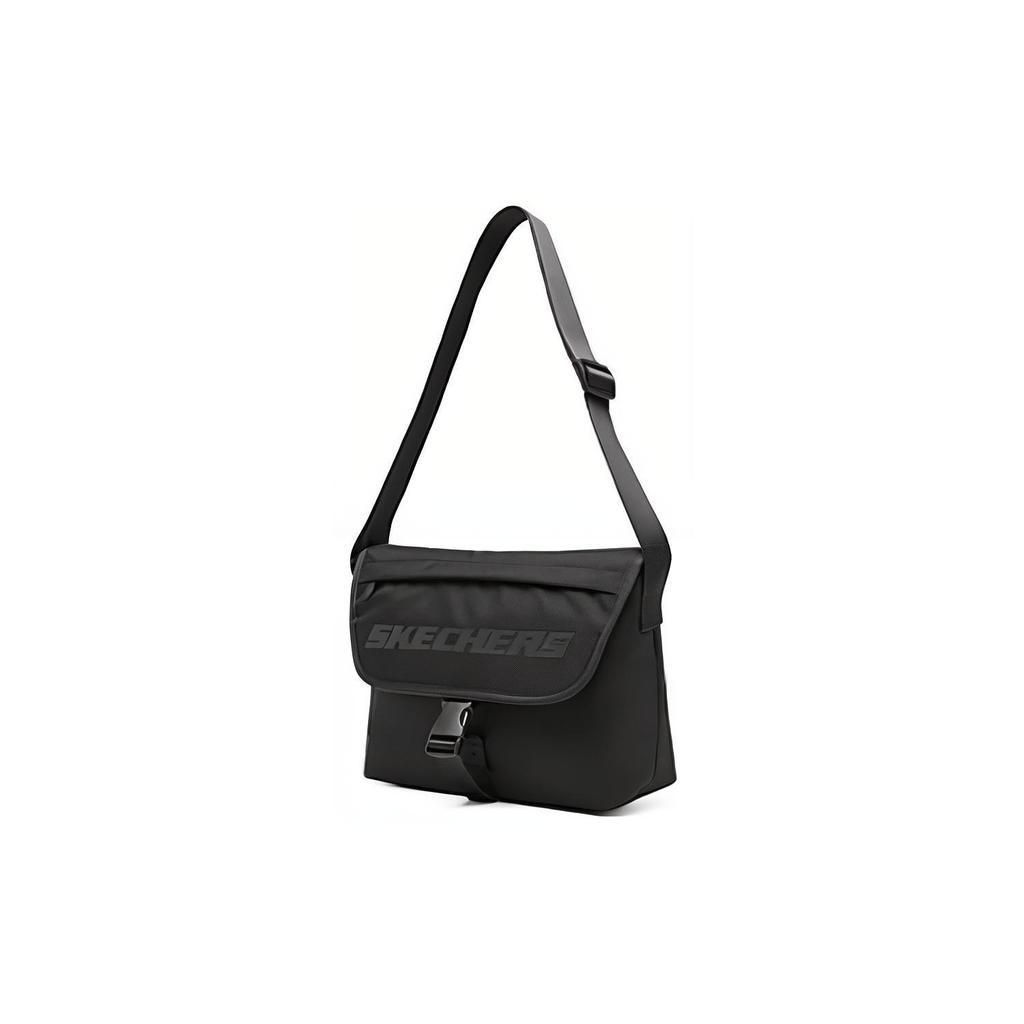 New Skechers Fabric Messenger Bag, Shoulder Bag, Crossbody Bag Regular Unisex Carbon Black L123U049-0018