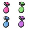Portable Folding Travel Makeup Soft Scalp Hair Brush Massager Comb with Mirror