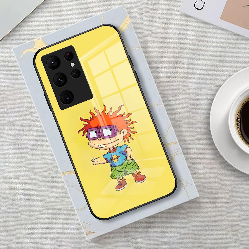 Cartoon Funny R-rugrats Phone Case For Samsung S26 S25 Edge Ultra 23 22 21 20 Ultra Plus S24 Fe Glass Cover