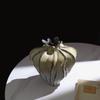 Flower Bud Shape Ceramic Vase Pleated Pattern Flower Vase Porcelain Handicrafts Handmade Ornaments Home Decoration