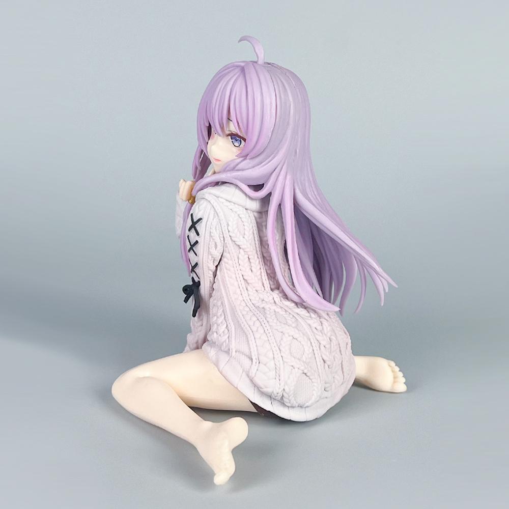 14cm Elaina die Reise der Elaina Anime Figur Strickkleid Hexe Elaina Actionfigur PVC Sammelmodell Puppe Spielzeug für Weihnachtsgeschenke