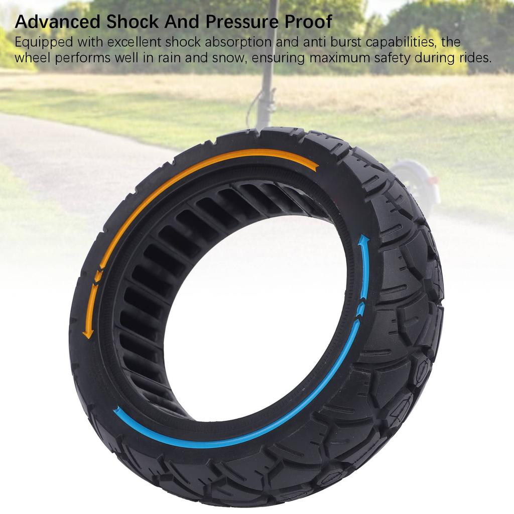 10x2.7-2.75 Electric Scooter Solid Tire 10 Inch Rubber Anti Slip Puncture Proof Electric Scooter Whe