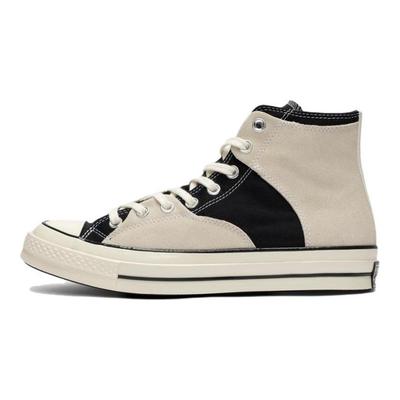Chuck 70 Bequeme Alltagsschuhe Strapazierfähig und atmungsaktiv High-Top-Canvas-Schuhe Unisex Beige und Schwarz