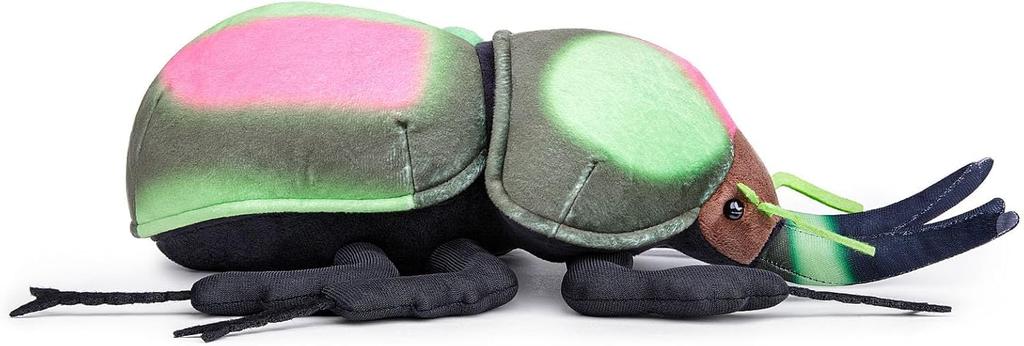 ZHONGXIN MADE Realistic Colorful Stag Beetle Plush Toy - 15-inch Colorful Stag Beetle Stuffed Animal, Soft Beetle Model, Unique Beetle Toy Doll Gift