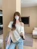 Women's Off-the-Shoulder Batwing Sleeve Knit Top - Summer 2025 Loose Slim Fit