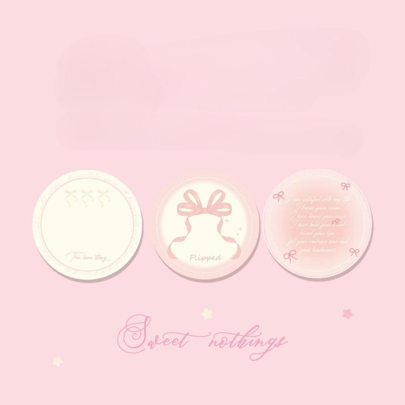 90Pcs Girly Memo Notes Set Bow Butterfly Designs Cute Student Stationery Supplies Student Label Stickers Notepad Sticky Notes