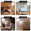 LED Wall Light Rechargeable Touch Double Head Wall Lamp 360° Rotation Wireless Remote Control LED Spotlight For Bedroom Lighting