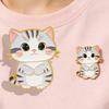 Decorative Brooch Enamel Cartoon Cat Shape Zinc Alloy Lapel Pin Sweater Dress Suit Lapel Badge Versatile Outfit Accessory