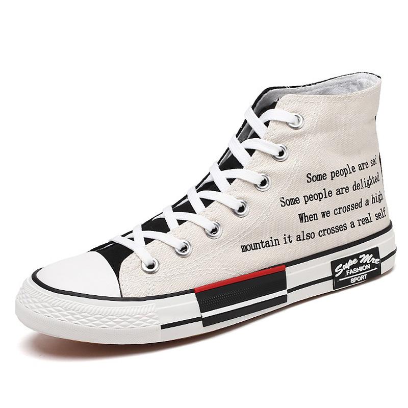 Vulkanisierte Turnschuhe Männer High Top Frühling Sport Schuhe Unisex Plattform Turnschuhe Jungen Laufschuhe Casual Schuhe 2024 Neue Ankunft
