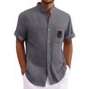 Men'S Casual Loose Short Sleeved Printed Shirt With Fashionable Top