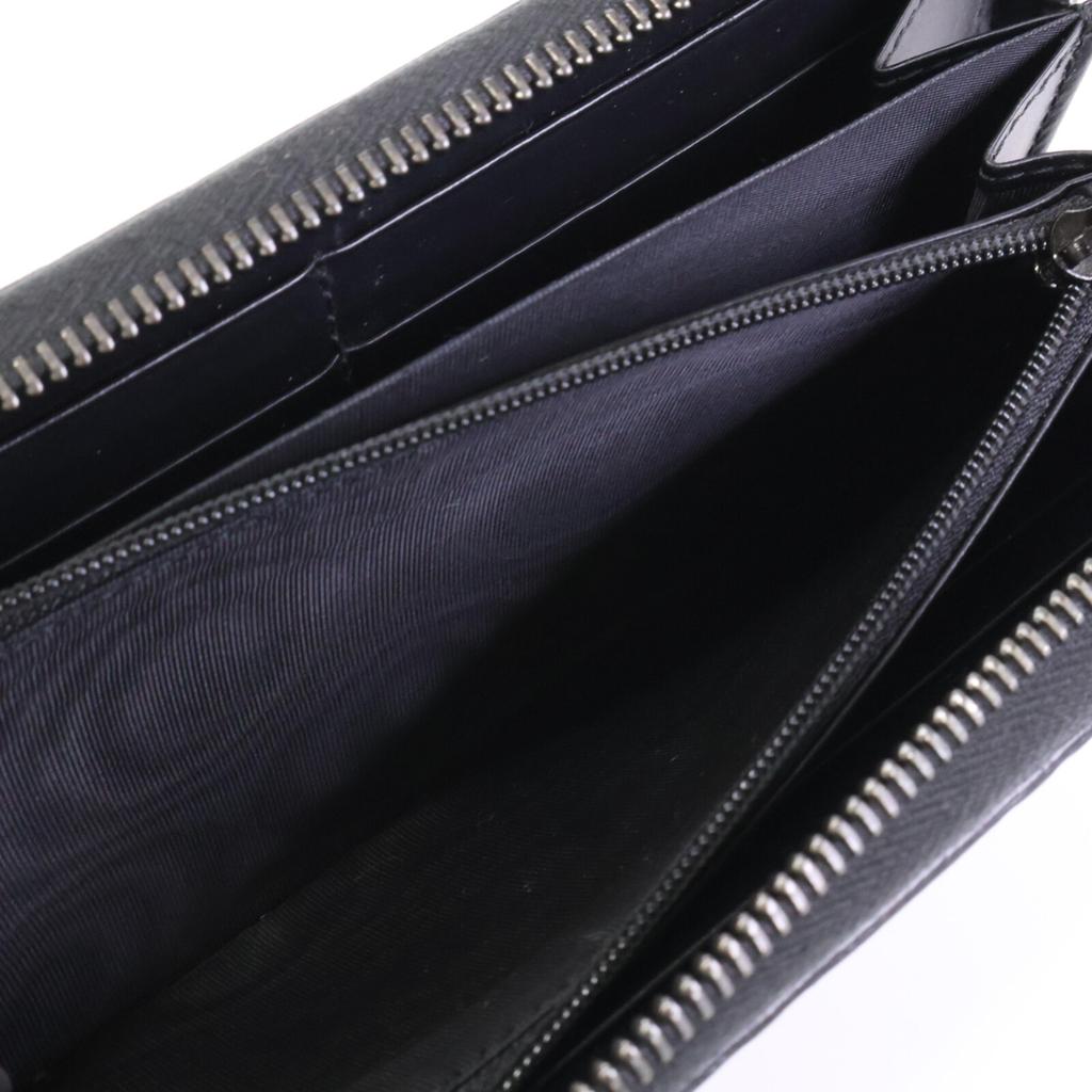 Gucci [Stan Bardzo Dobry] 307987 CWC1R 1000 Skóra Guccissima Zapinany na Zamek Długi Portfel Długi Portfel (z kieszenią na monety) czarnyUżywany