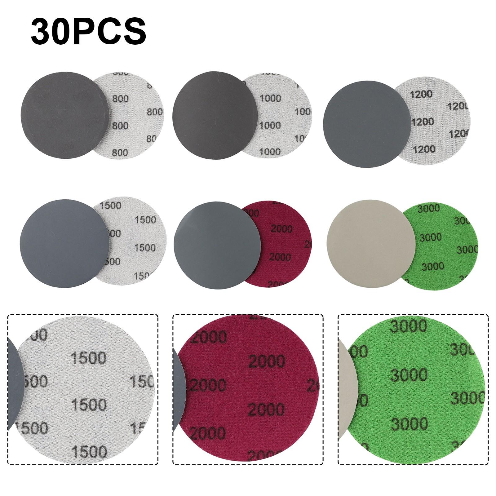 

Полировальная наждачная бумага мокрая/сухая для дерева 3 дюйма 30 шт./набор 75 мм