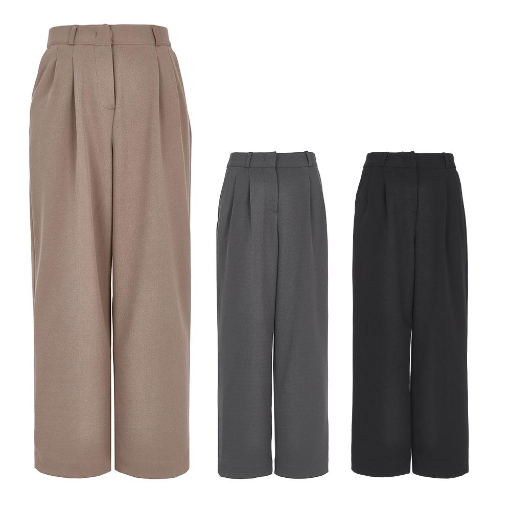 KIM YOUNG JOO GOLF Winter Fleece-Lined Two-Pin Wide Slacks High-Waisted Women'S Golf Pants Dowlsl37 (A Type)