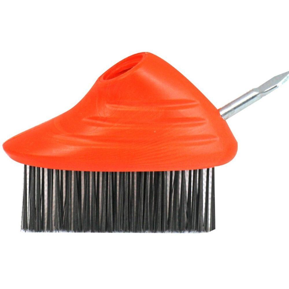 Adjustable Handle Weed Remover Tool 3 In 1 Manual Crevice Weeding Brush Replaceable Brush Heads 2 Brush Head Gardening Tool