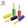 Audio Speaker Screw Banana Gold Plate Plugs Connectors Mini 2MM Banana Plug For Banana Socket
