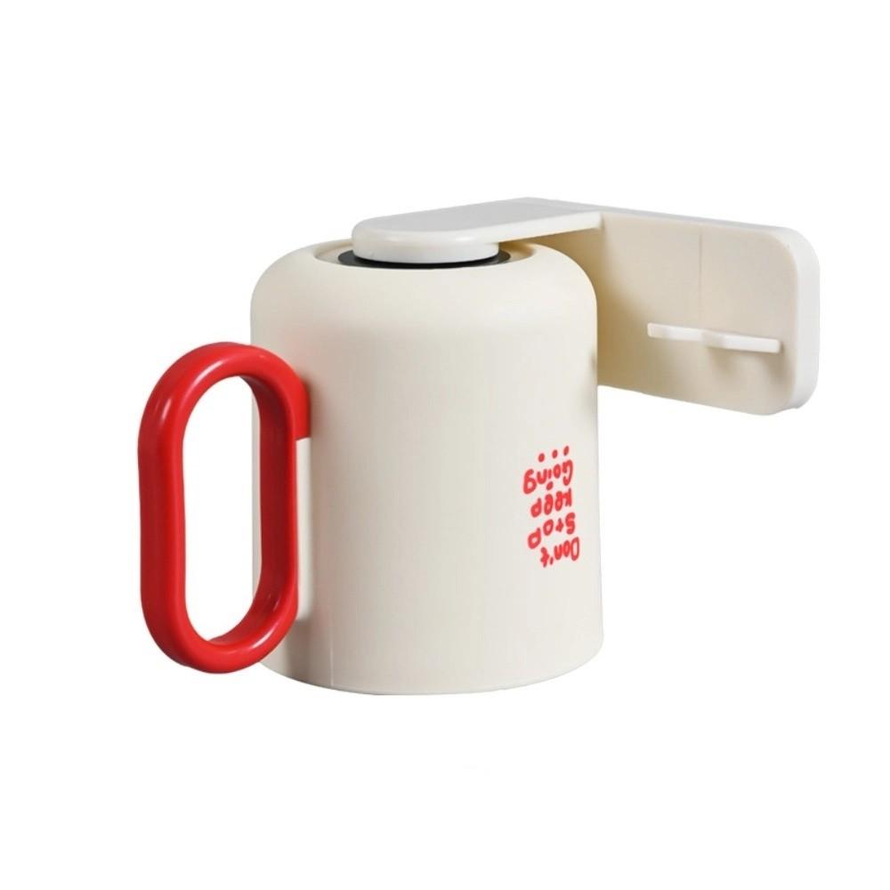 

Wall-Mounted Tooth Brushing Cup No-Drill Washing Cup Cute Magnetic Mouthwash Cup червоний