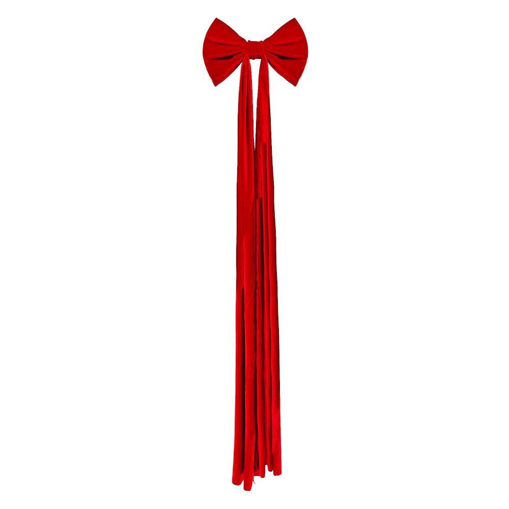 Solid Color Large Christmas Bowknot Hanging DIY Christmas Decorative Bow Reusable Creative Christmas Wreaths Bow