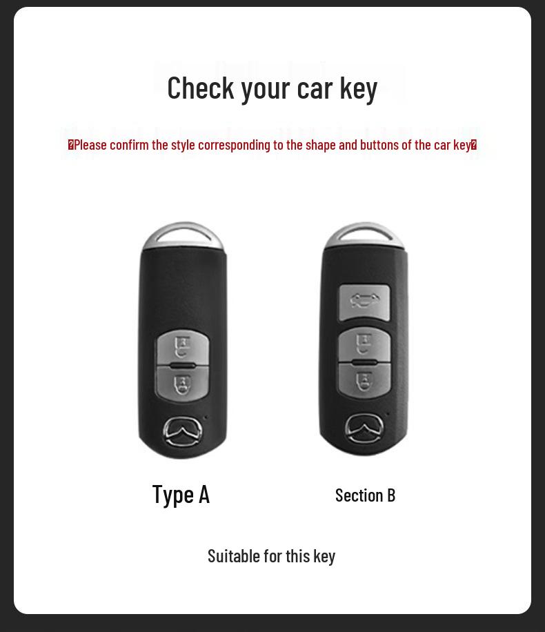 Mazda Key Cover: Compatible with CX5, Next-Gen Mazda 3, CX4, Atenza, CX30
