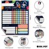 Inkdotpot Magnetic Dry Erase Weekly  Daily Chore Chart Schedule Board for Kids Chores Reward Chart,Good Behavior Chart