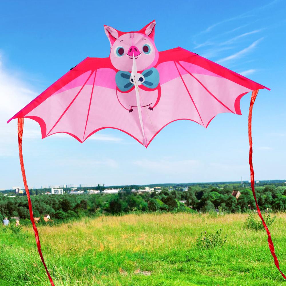 Leicht zu fliegender 1M-Cartoon-Drachen, guter Flugdrachen für Kinder, neues Kunststoff-Flugspielzeug für Outdoor-Sportarten