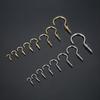 20Pcs Ceiling Cups Hook Picture Frame Lamp Light Curtain Eyebolt Screw in Spiral Hanger Self-Tapping Screw Hook 20/23/29/33/38mm