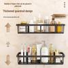 Punch-Free Wall-Mounted Bathroom Storage Shelves and Vanity Organizer