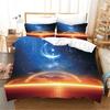 Cosmic Interstellar Wind Bed Three-Piece Set Four-Piece Digital Printing Quilt Cover Pillowcase