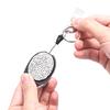 Retractable Keychain Badge Reel Clip Name Id Card Belt Keyring Bag Chain Clip