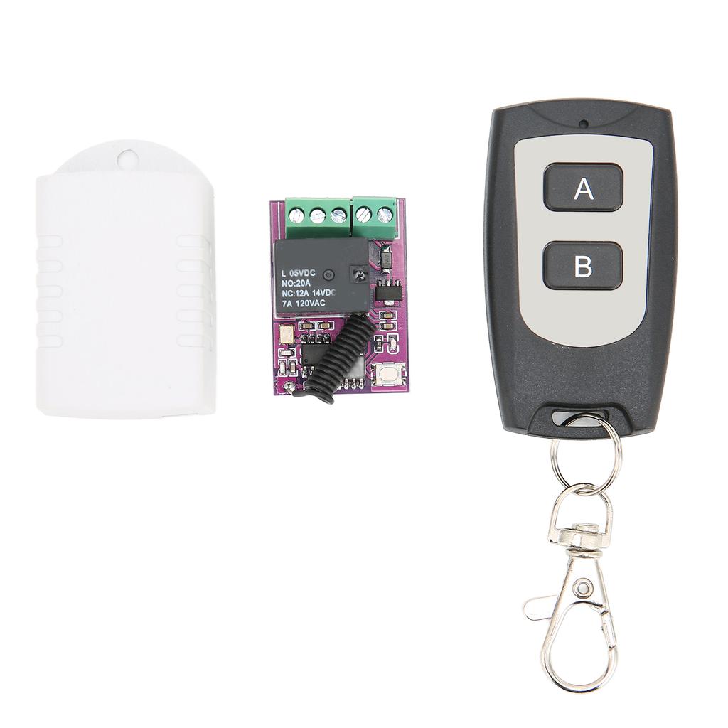 Remote Control Relay Switch 20A Mini Relay Wireless Switch for Electrical Equipment Household Appliances