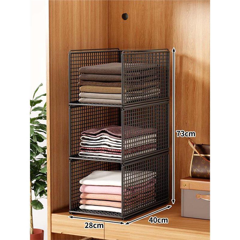 Organizator szaf: Warstwowe przegródki do przechowywania ubrań