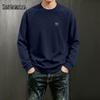 Mark Fairwhale Men's American-Style Geometric Print Crewneck Sweatshirt