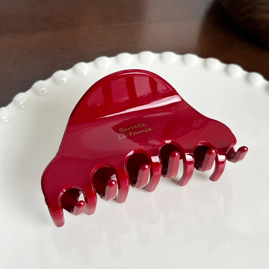 Retro High Quality Acetate Hair Claw Barrettes Womens Temperament Hairpins Simple Shark Clip Crab Hair Clips Lady Headdress New