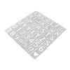 42pcs Spray Paint Stencil Colored Drawing Portable DIY Alphabet Template Stencil for Home