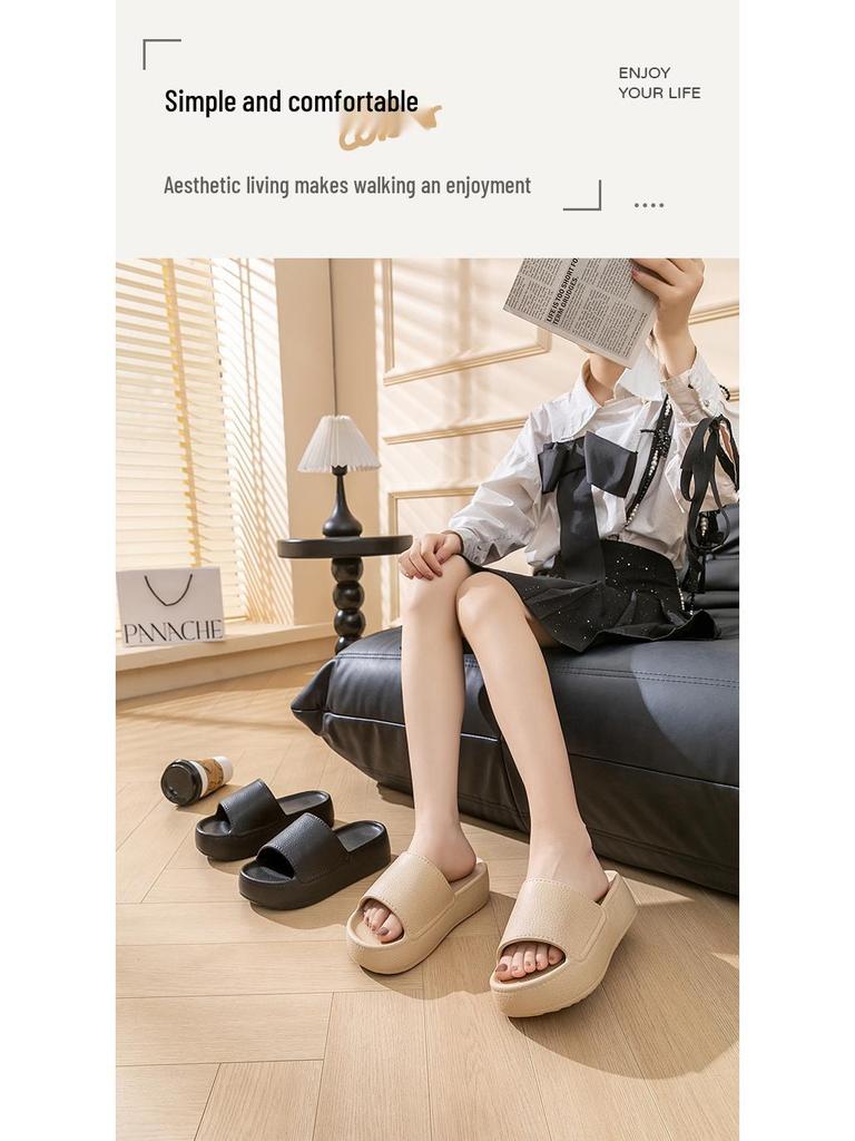 Sandale de baie confortabile, antiderapante, de vară pentru femei - Cu talpă groasă, pentru uz interior/exterior