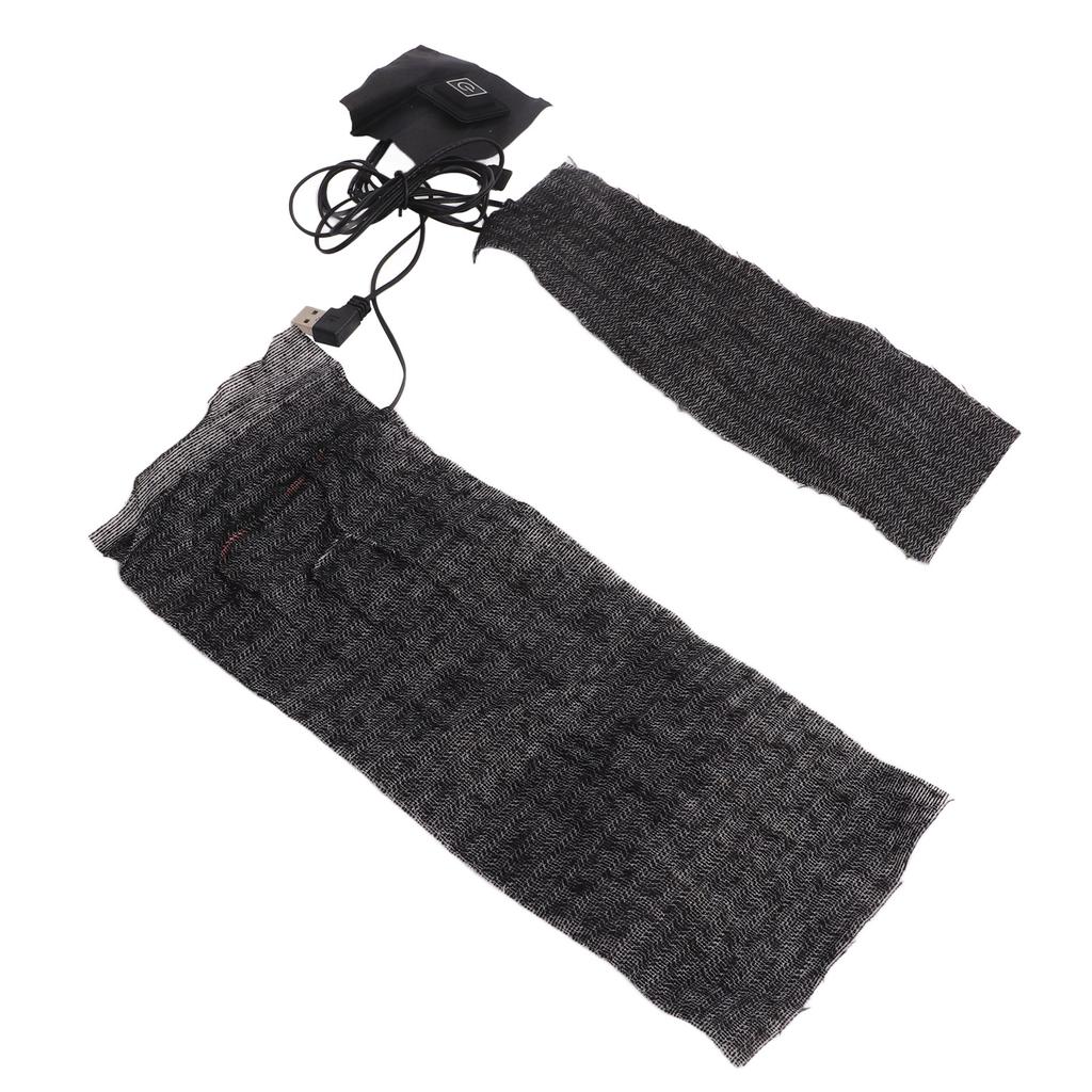 Clothes Heating Pad 3 Gears 2 in 1 Carbon Fiber USB Powered Warmer Pad for Skiing