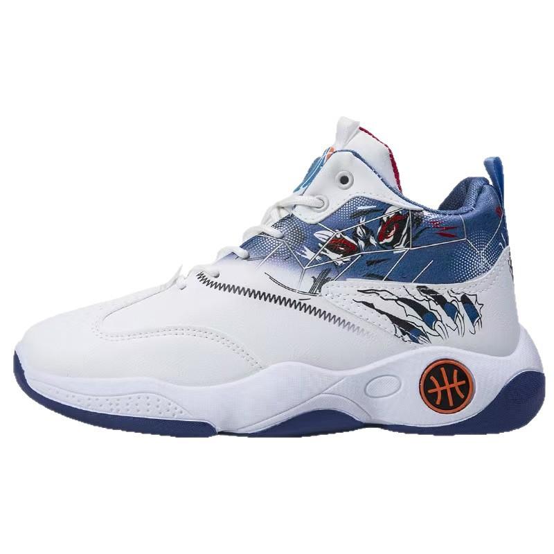 Basketball shoes spring new fly-woven high-waisted breathable trendy shoes casual shoes