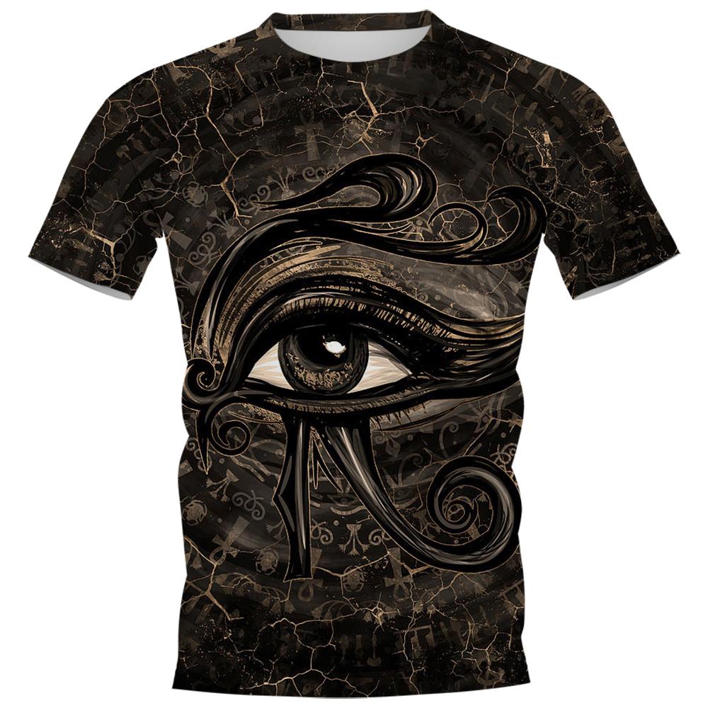 

Футболки HX Eye of Horus Культура Древнего Египта Фараон 3D-печатные графические футболки Повседневные рубашки Футболки Хип-хоп Топы S-7XL 5XL красный
