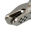 Hole Punching Pliers Nickel Plating Process Burrs Free Silvery Comfortable Handle Portable Punch