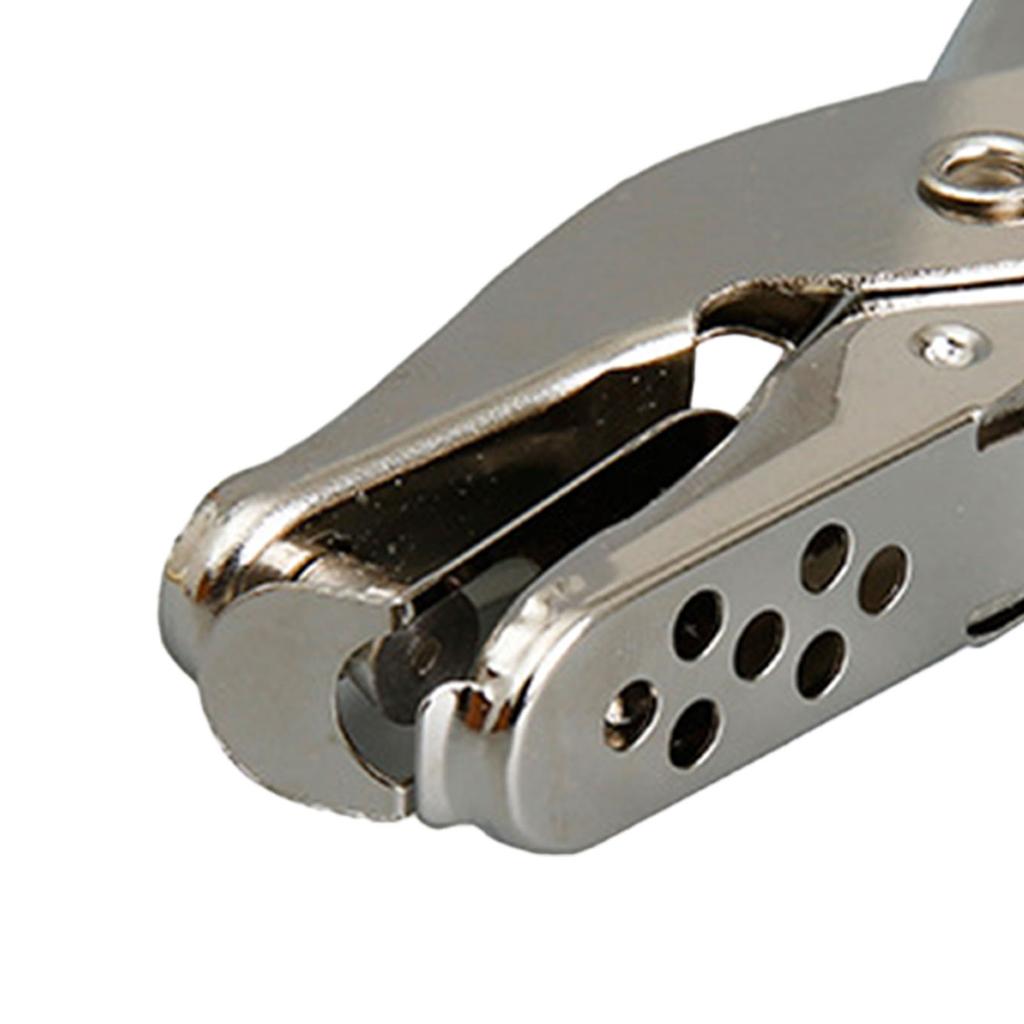 Hole Punching Pliers Nickel Plating Process Burrs Free Silvery Comfortable Handle Portable Punch