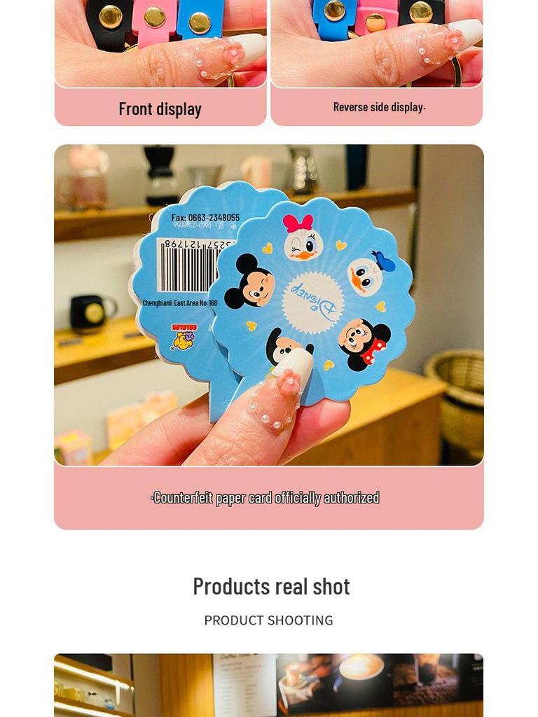 Genuine Lotso Mickey Plush Keychain - Creative Couple Bag Pendant Car Keyring Small Gift.