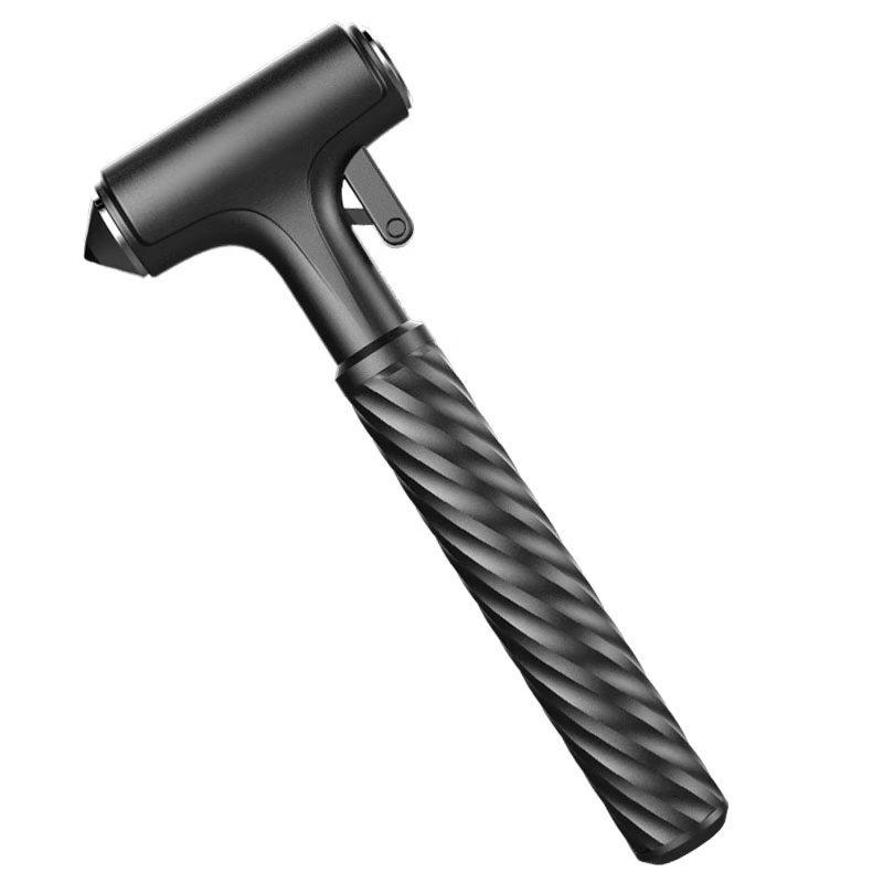 

Safety Hammer for Car Window Breaker Tungsten Steel Hammer Head with Seat Belt Cutter Emengency Rescue Non-Slip Handle Hammer