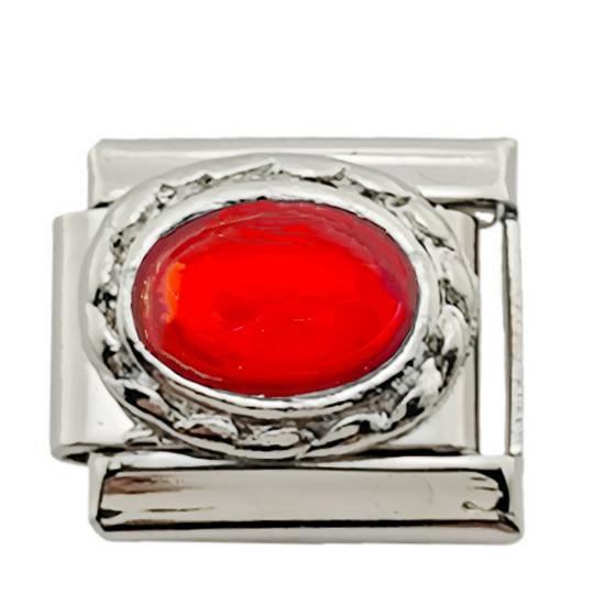 Enamel DIY Inlaid Titanium Steel Italian Charm Bracelet