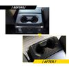 Carbon Fiber Water Cup Holder Trim Cover Fit 2015-2020 Ford F150 Accessories EXD