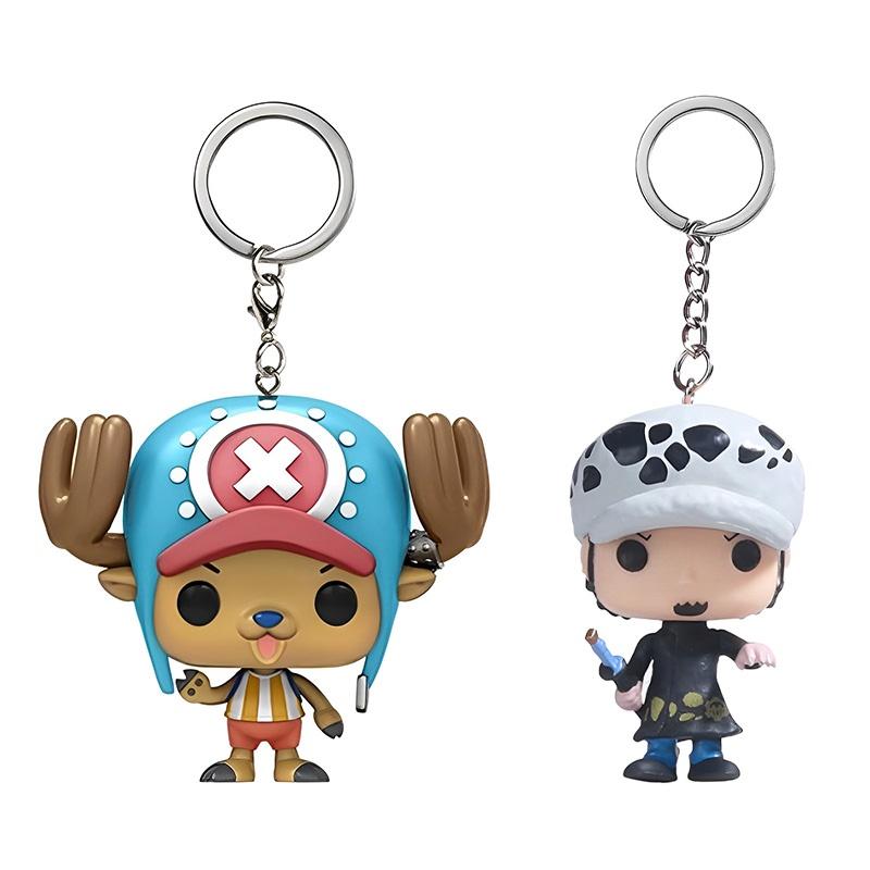 Pop Best-selling One Piece Luffy Anime Pvc Keychain Toy Gift Wholesale