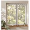 Pair of Sand Voile Curtains 60 X 160 Cm Galacte White