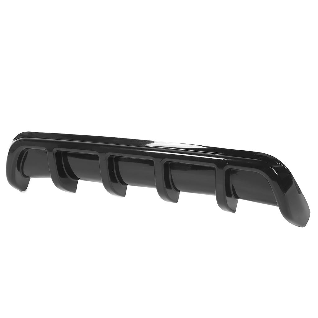 Universal Rear Spoiler Shark Fin Tail Insert Bumper Diffuser Lip Car Body ModifiedGlossy Black