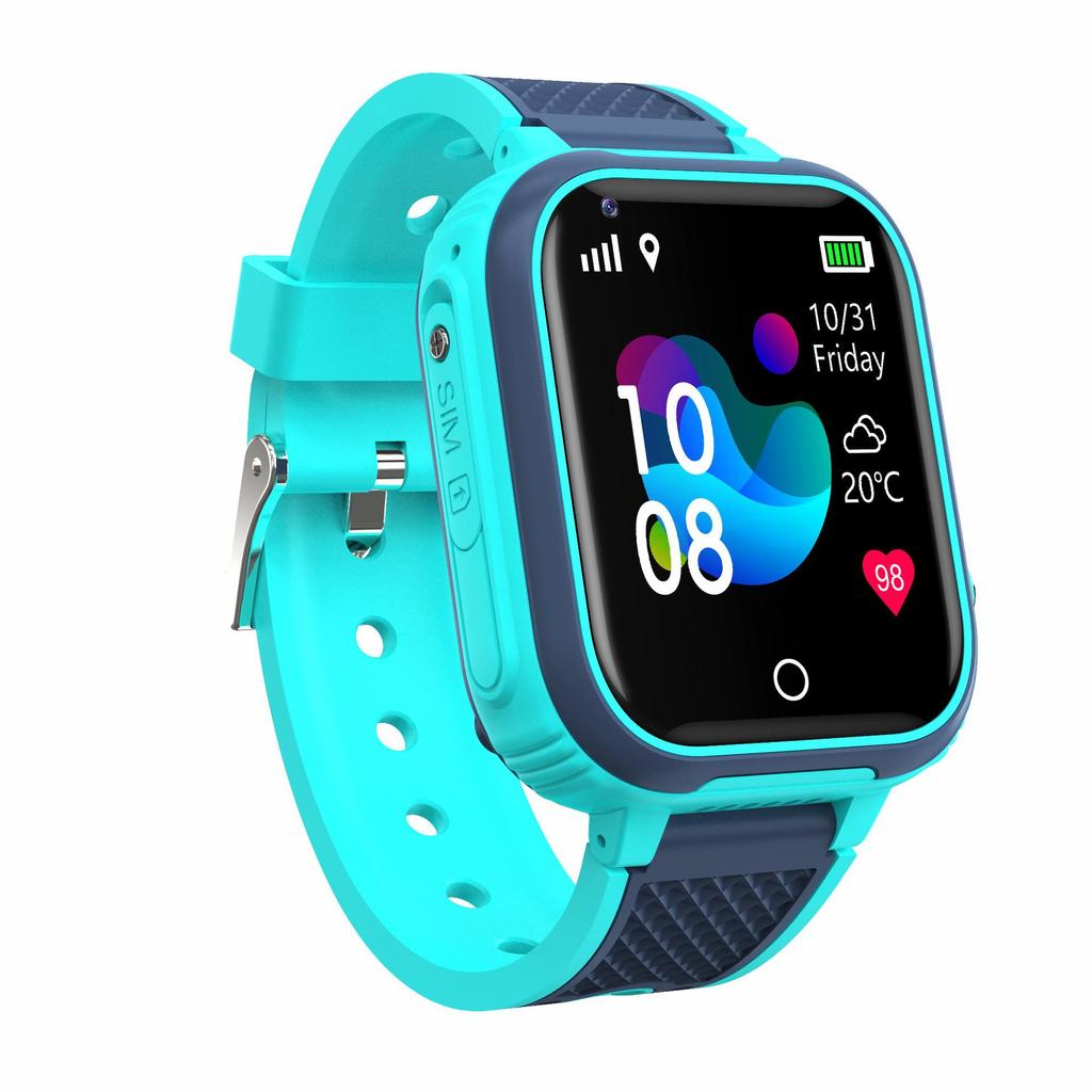 LT21 4G Wodoodporny smartwatch dla dzieci z aparatem, połączeniami wideo, śledzeniem GPS i funkcjami zapobiegającymi zgubieniu.