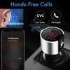 Dual USB FM Transmitter Audio Aux Modulator Fast Car Charging Bluetooth Handsfree Calling Car Kit Car Radio MP3 Player