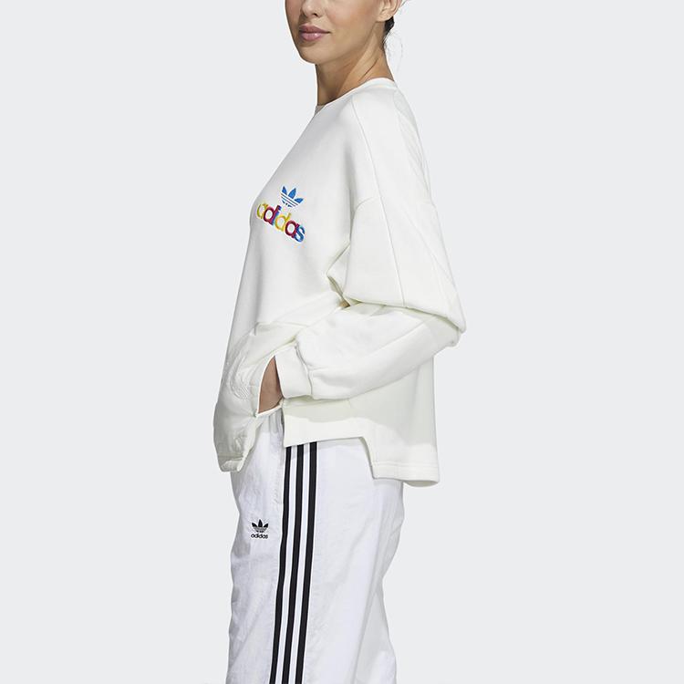Adidas Originals Trefoil Crewneck Sweatshirt Women Sweatshirt White GV2932
